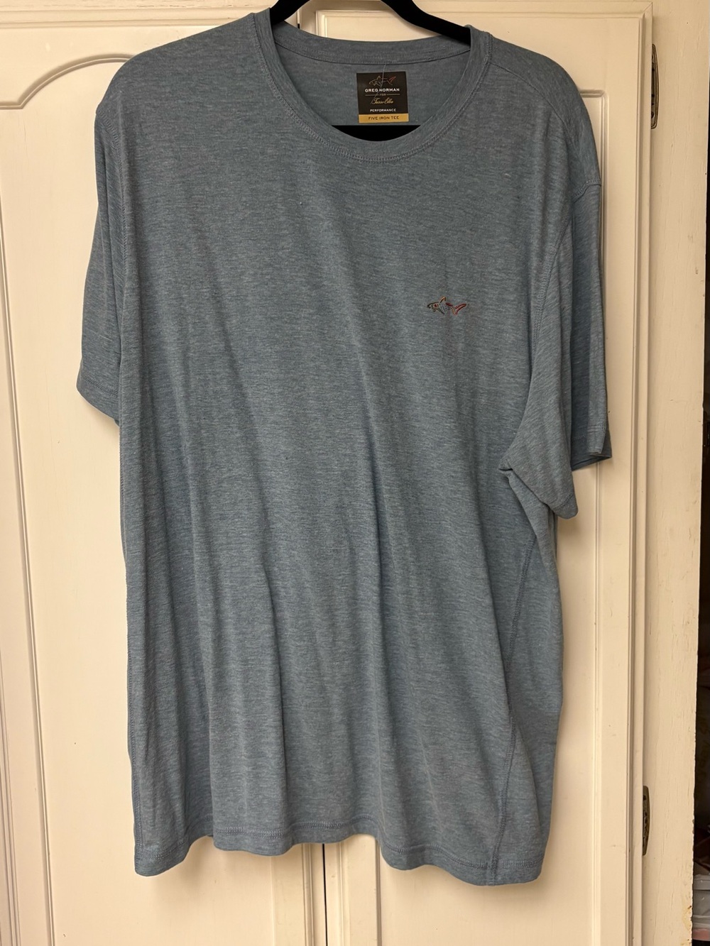 Tasso Elba Men's Heather Slate Blue Crewneck Tee